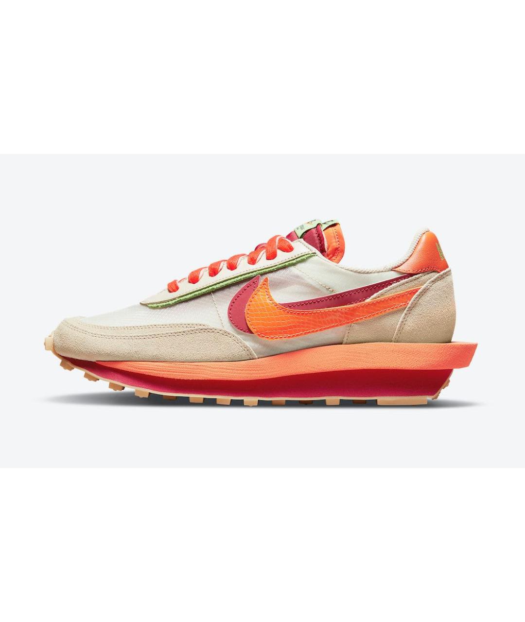 NIKE Оранжевое замшевые низкие кроссовки / кеды, фото 5