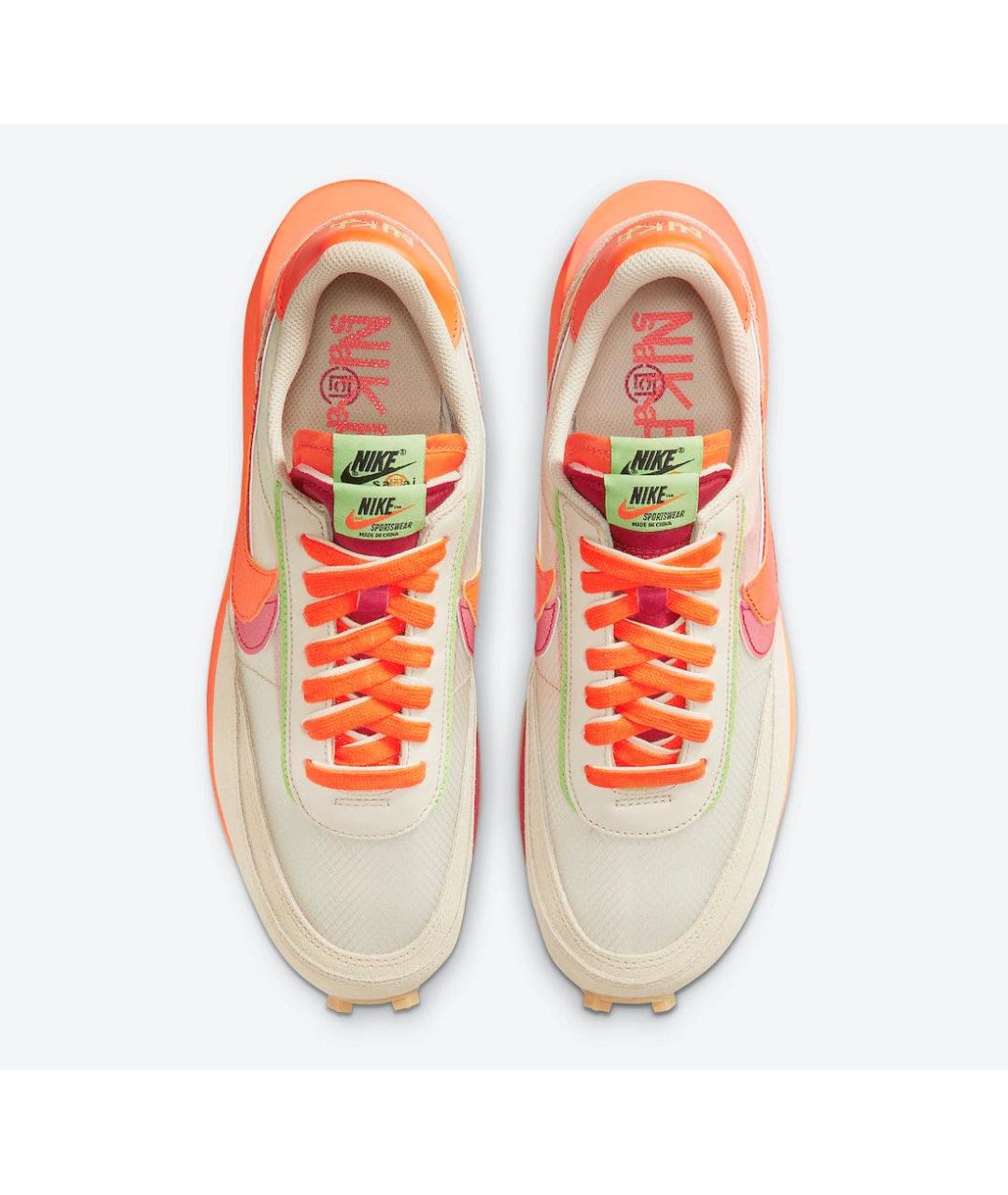 NIKE Оранжевое замшевые низкие кроссовки / кеды, фото 3