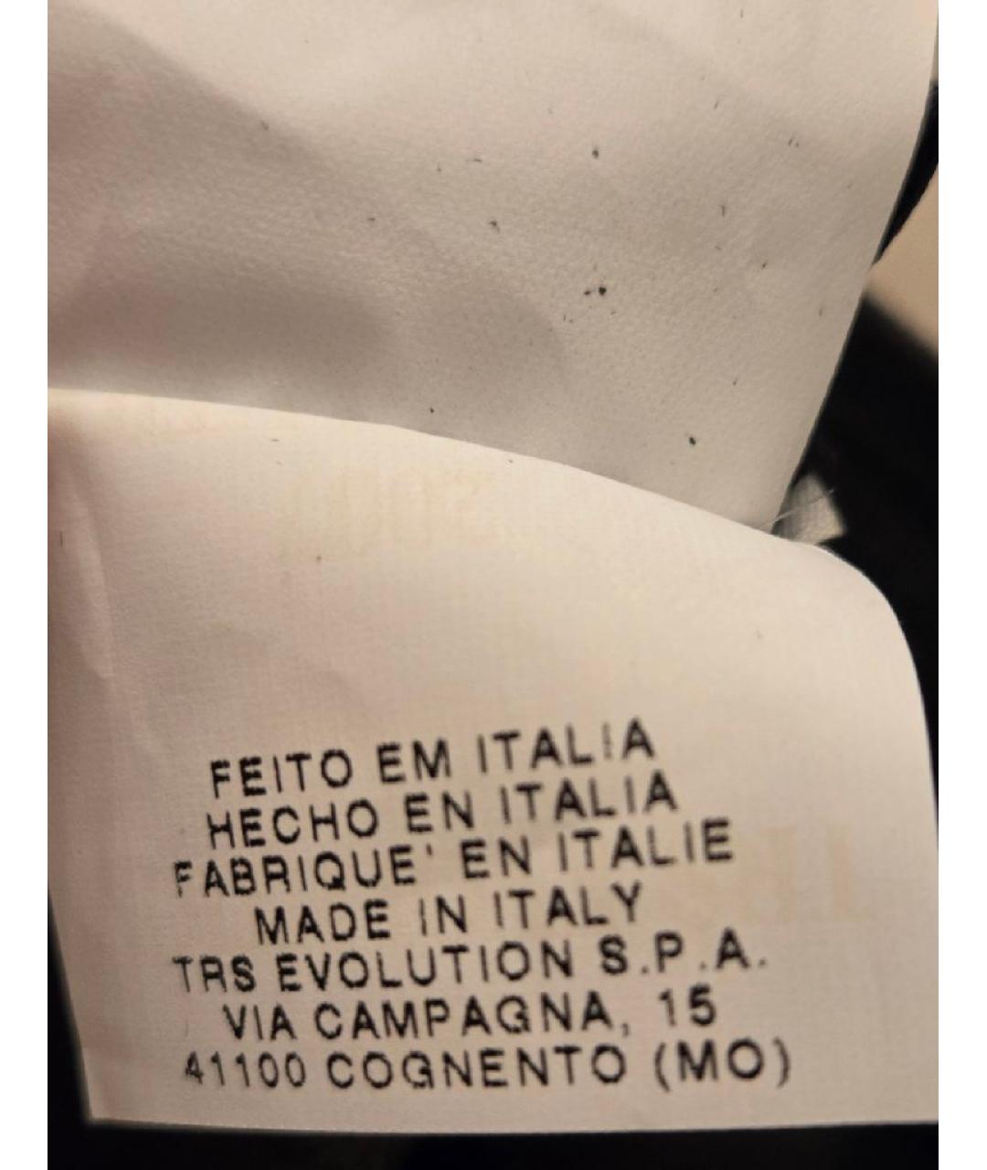 TRUSSARDI Черные кожаные перчатки, фото 7