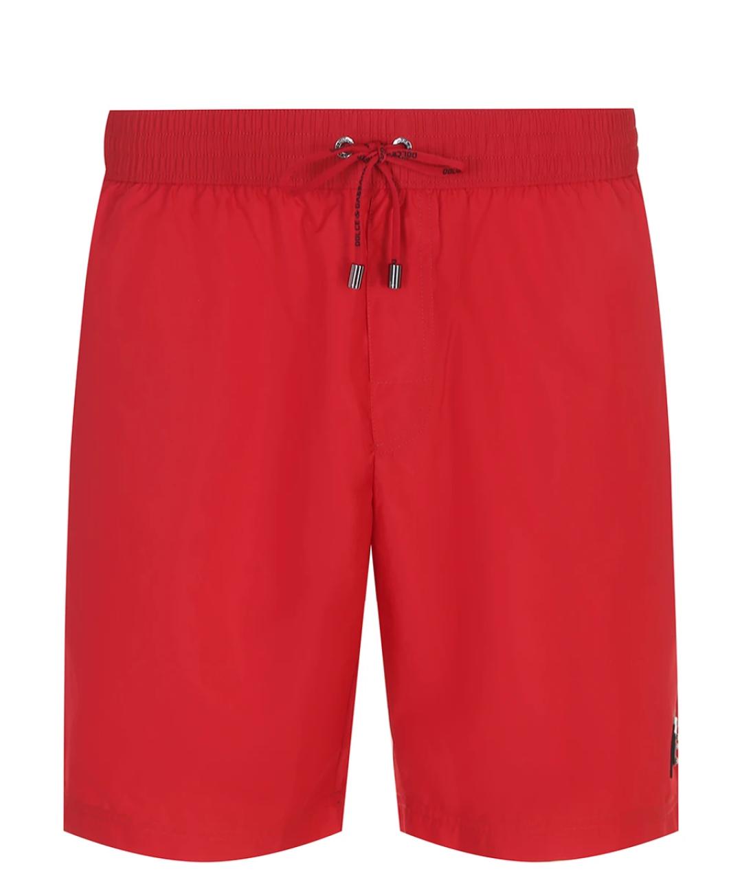 DOLCE&GABBANA Красные полиамидовые шорты, фото 1
