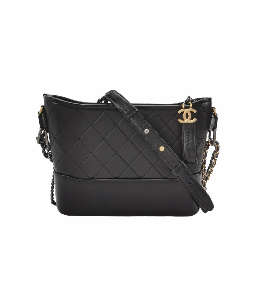 CHANEL Черная кожаная сумка через плечо, фото 7