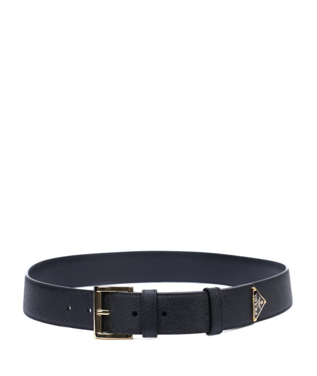 PRADA Черный кожаный ремень, фото 2
