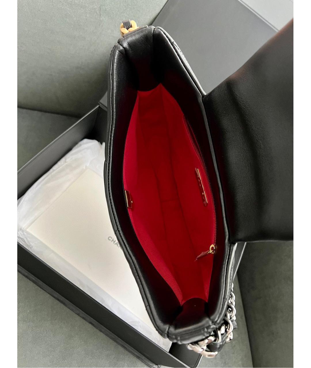 CHANEL Черная кожаная сумка через плечо, фото 6