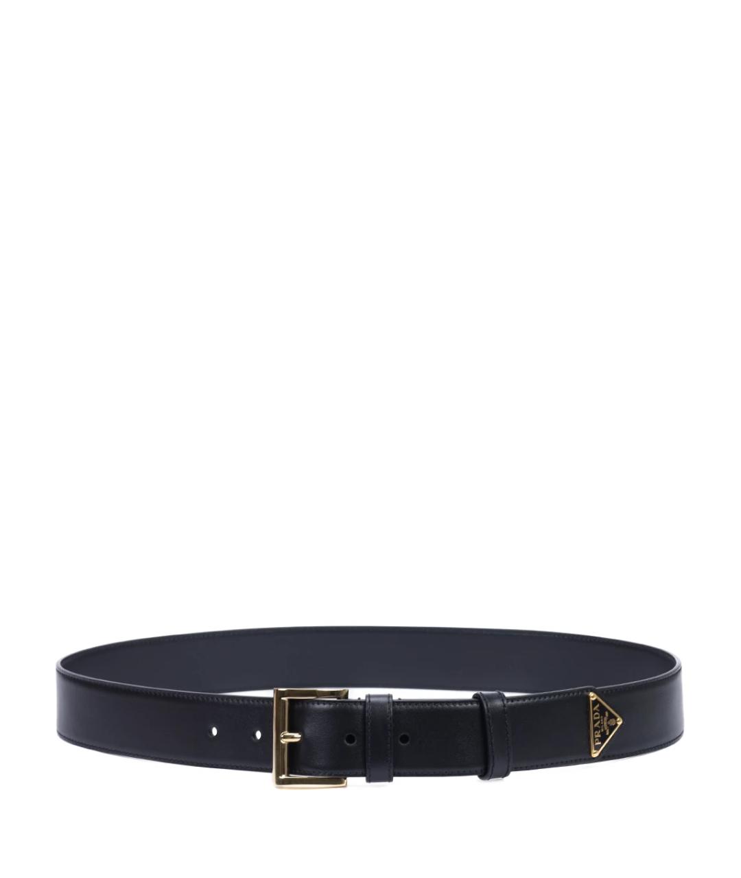 PRADA Черный кожаный ремень, фото 2