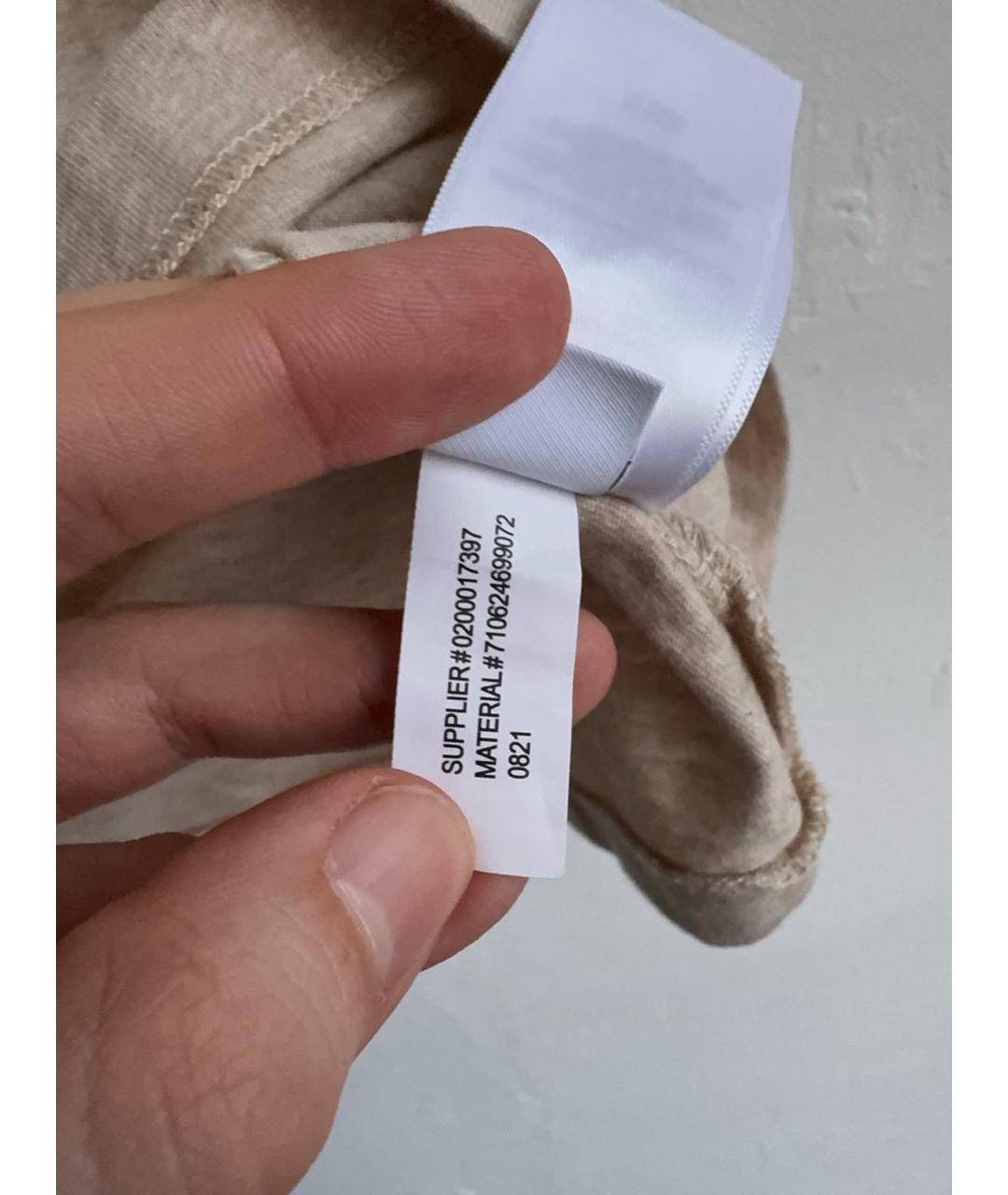 POLO RALPH LAUREN Бежевая хлопковая футболка, фото 8