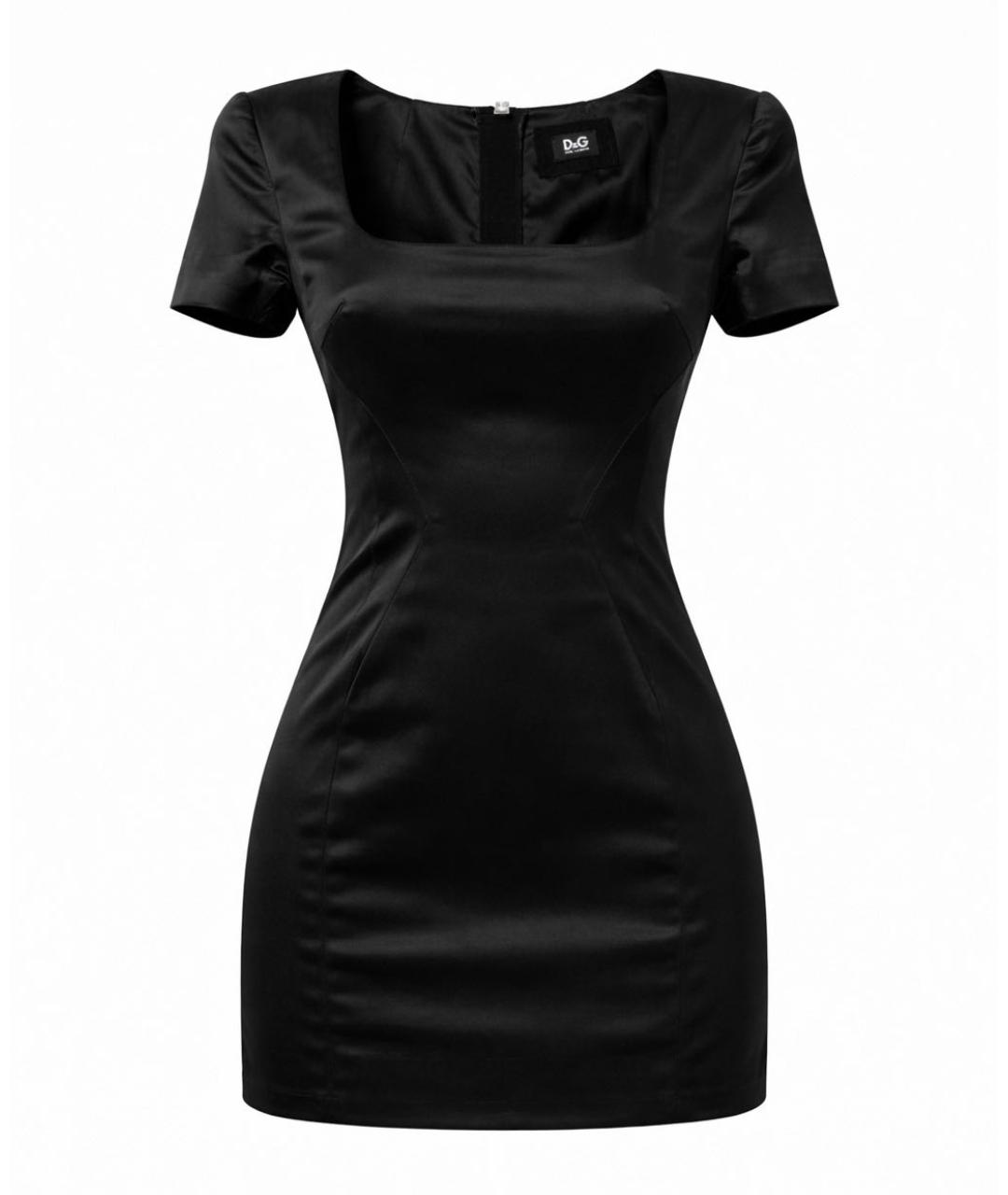 DOLCE&GABBANA Черное ацетатное вечернее платье, фото 1