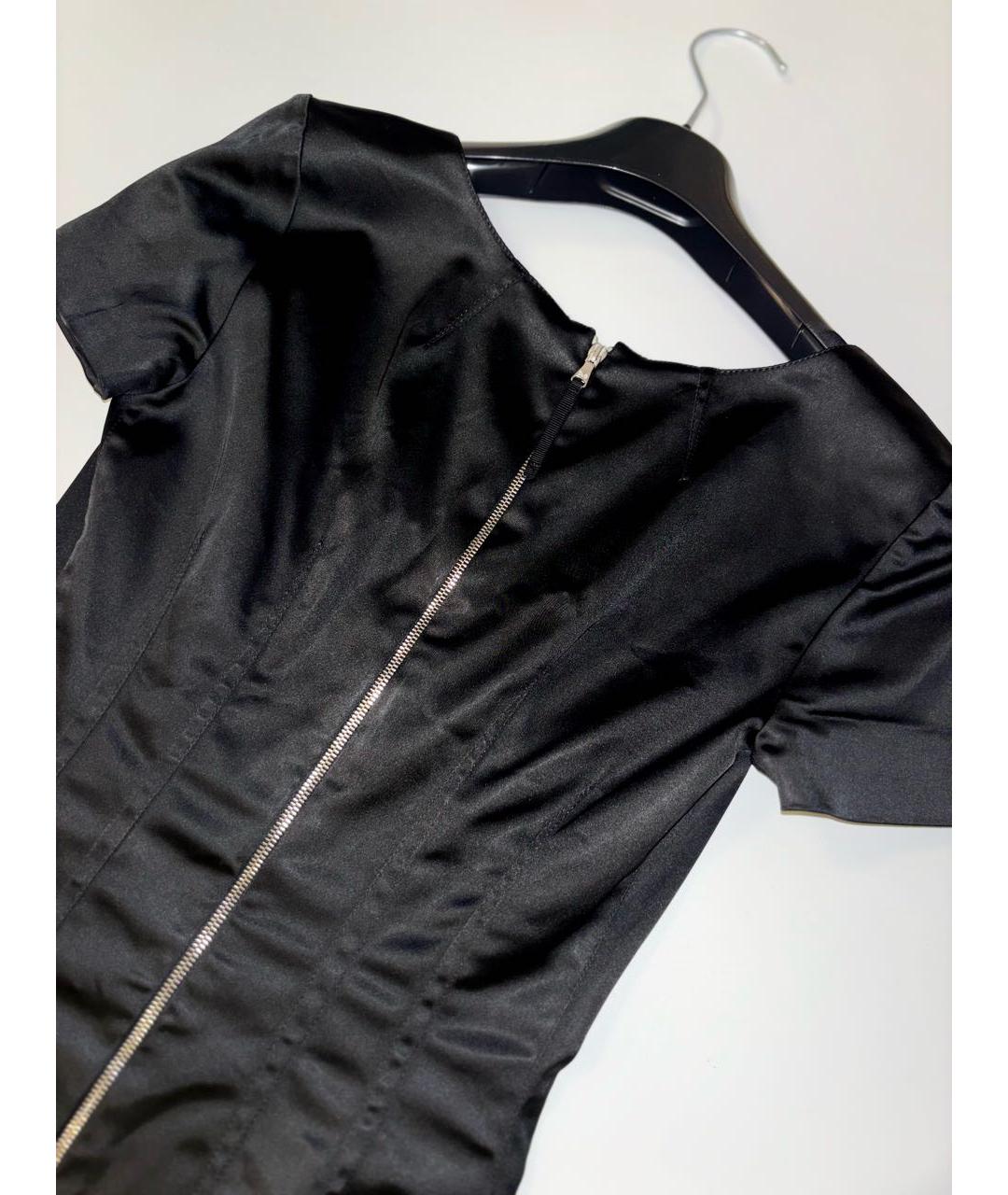 DOLCE&GABBANA Черное ацетатное вечернее платье, фото 7