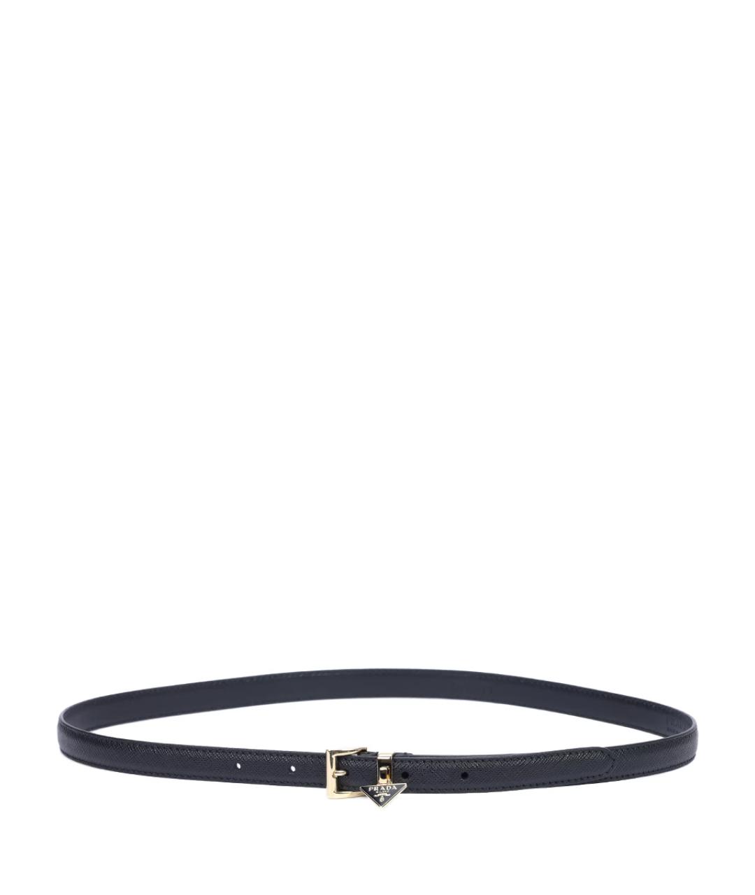 PRADA Черный кожаный ремень, фото 2