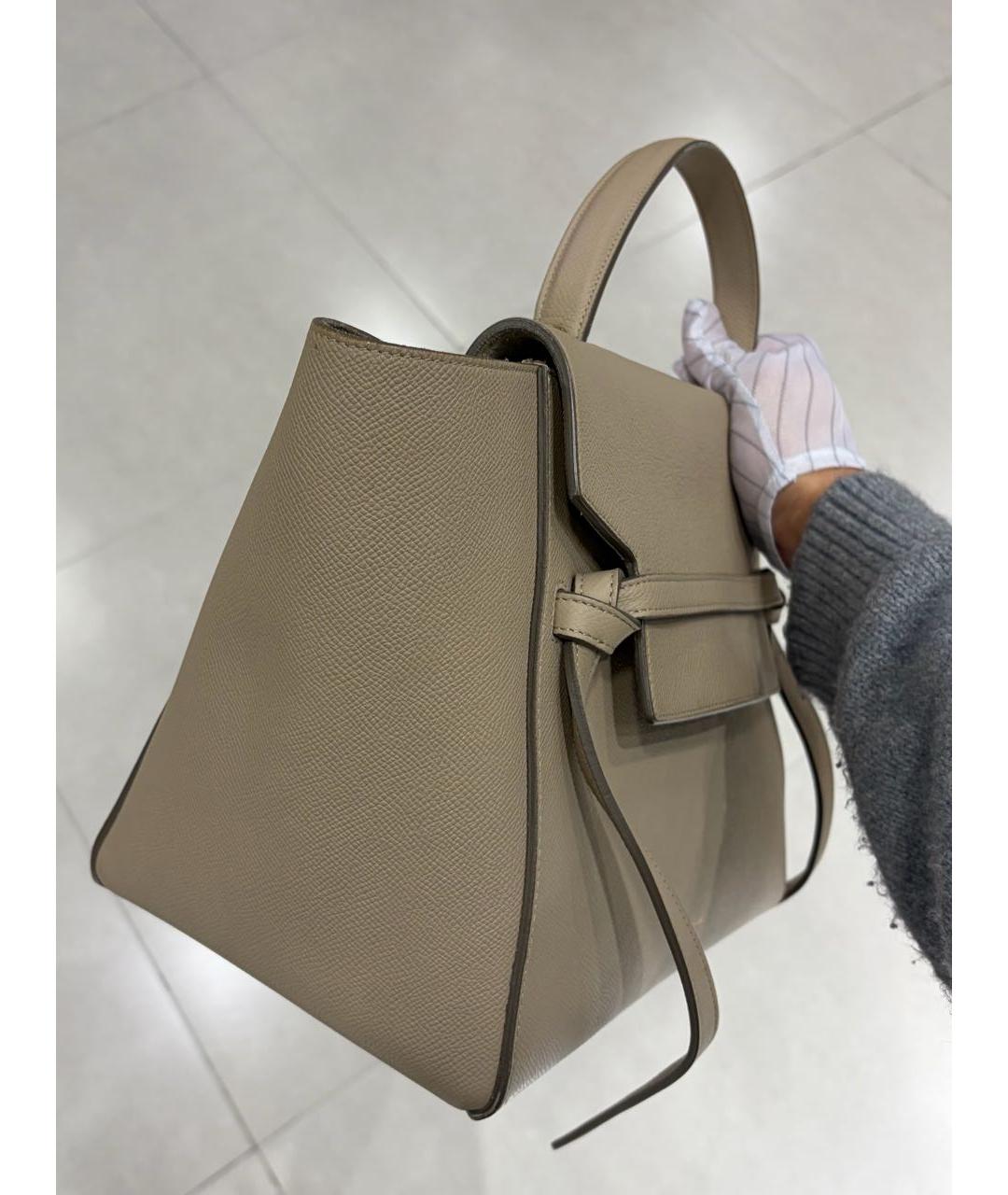 CELINE Кожаная сумка с короткими ручками, фото 3