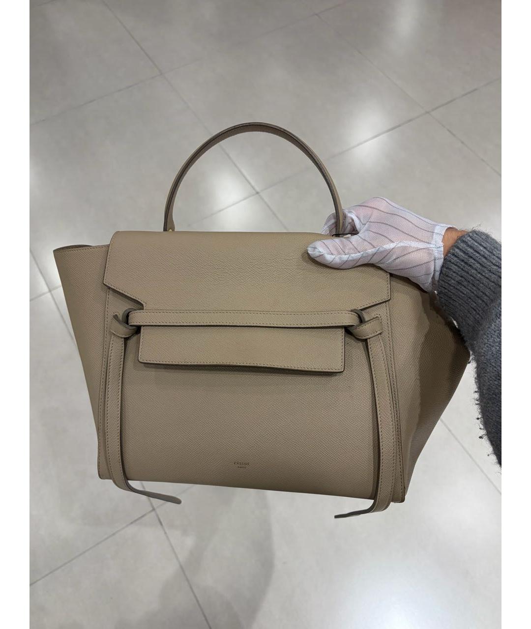 CELINE Кожаная сумка с короткими ручками, фото 2