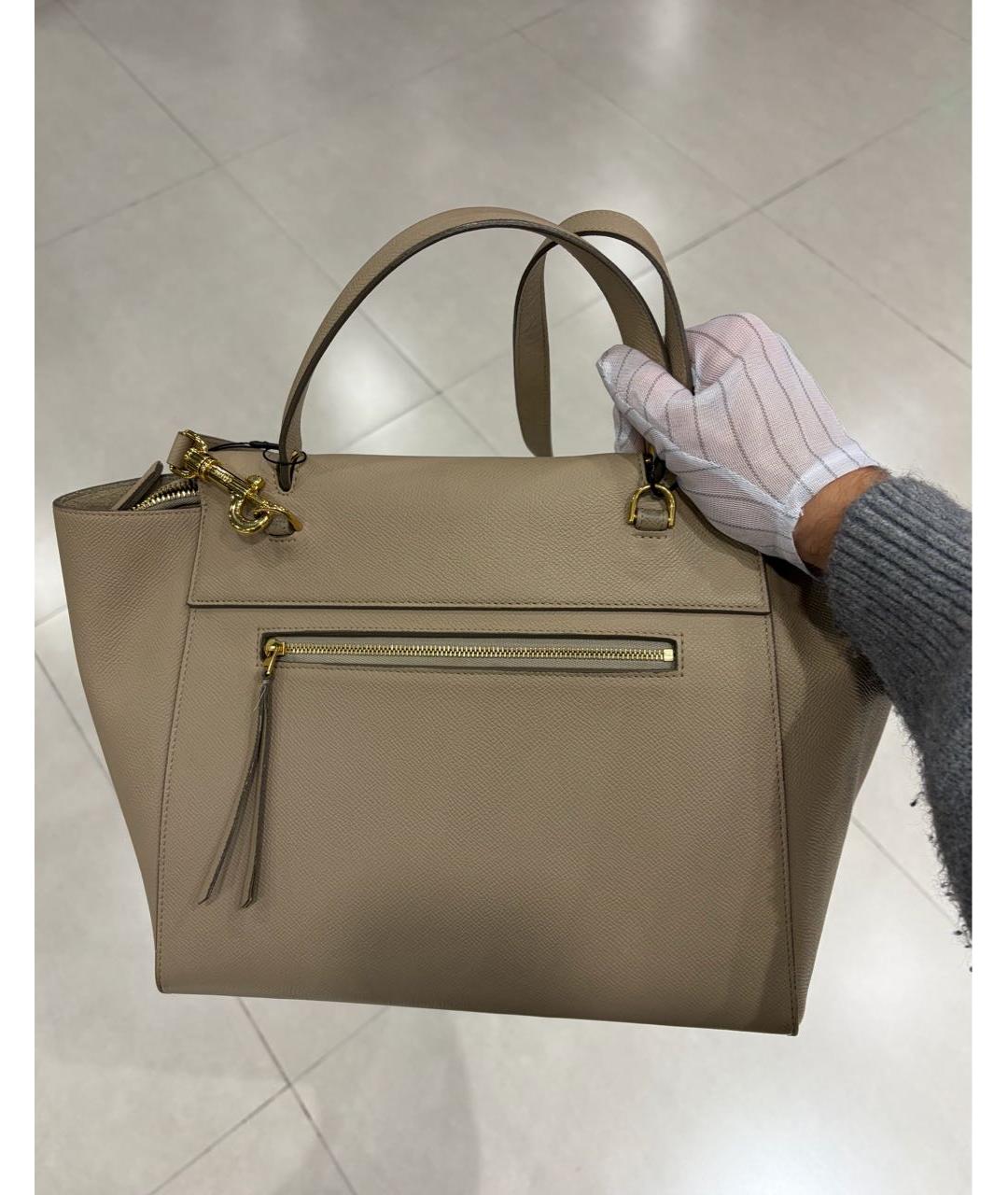 CELINE Кожаная сумка с короткими ручками, фото 4