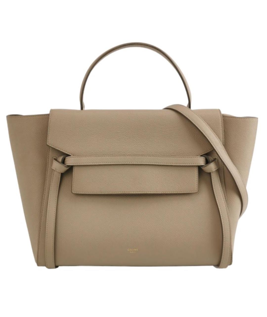 CELINE Кожаная сумка с короткими ручками, фото 5