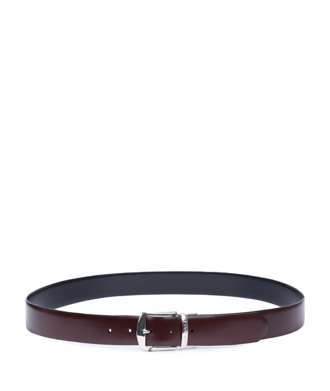 CANALI Бордовый кожаный ремень, фото 2