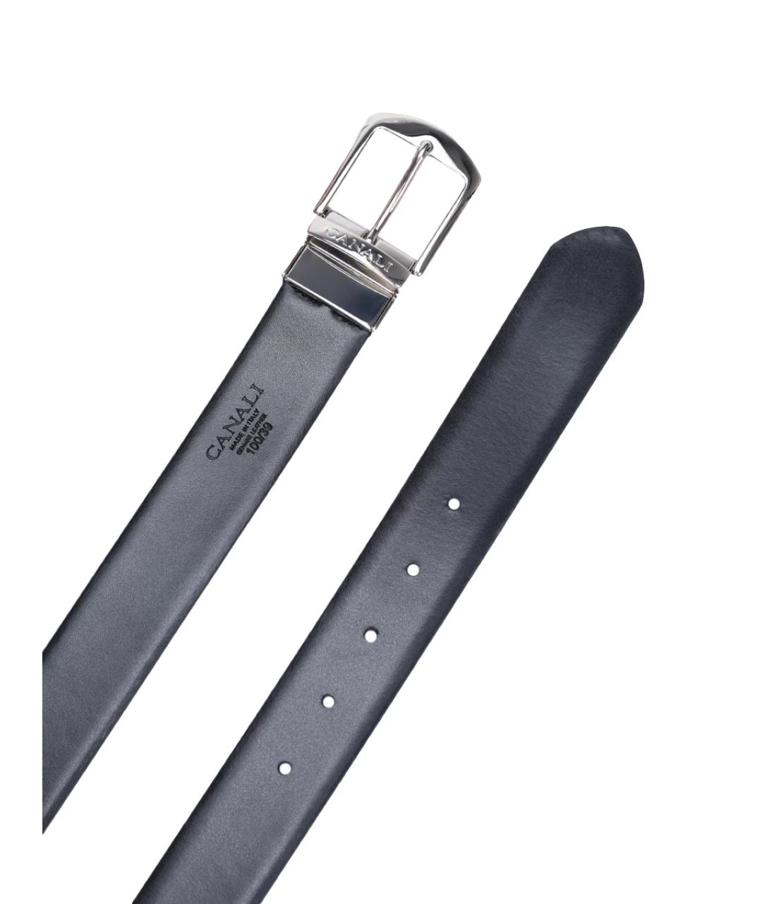 CANALI Бордовый кожаный ремень, фото 5