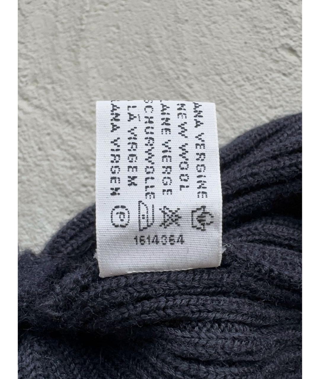 PAUL & SHARK Темно-синяя шерстяная шапка, фото 7