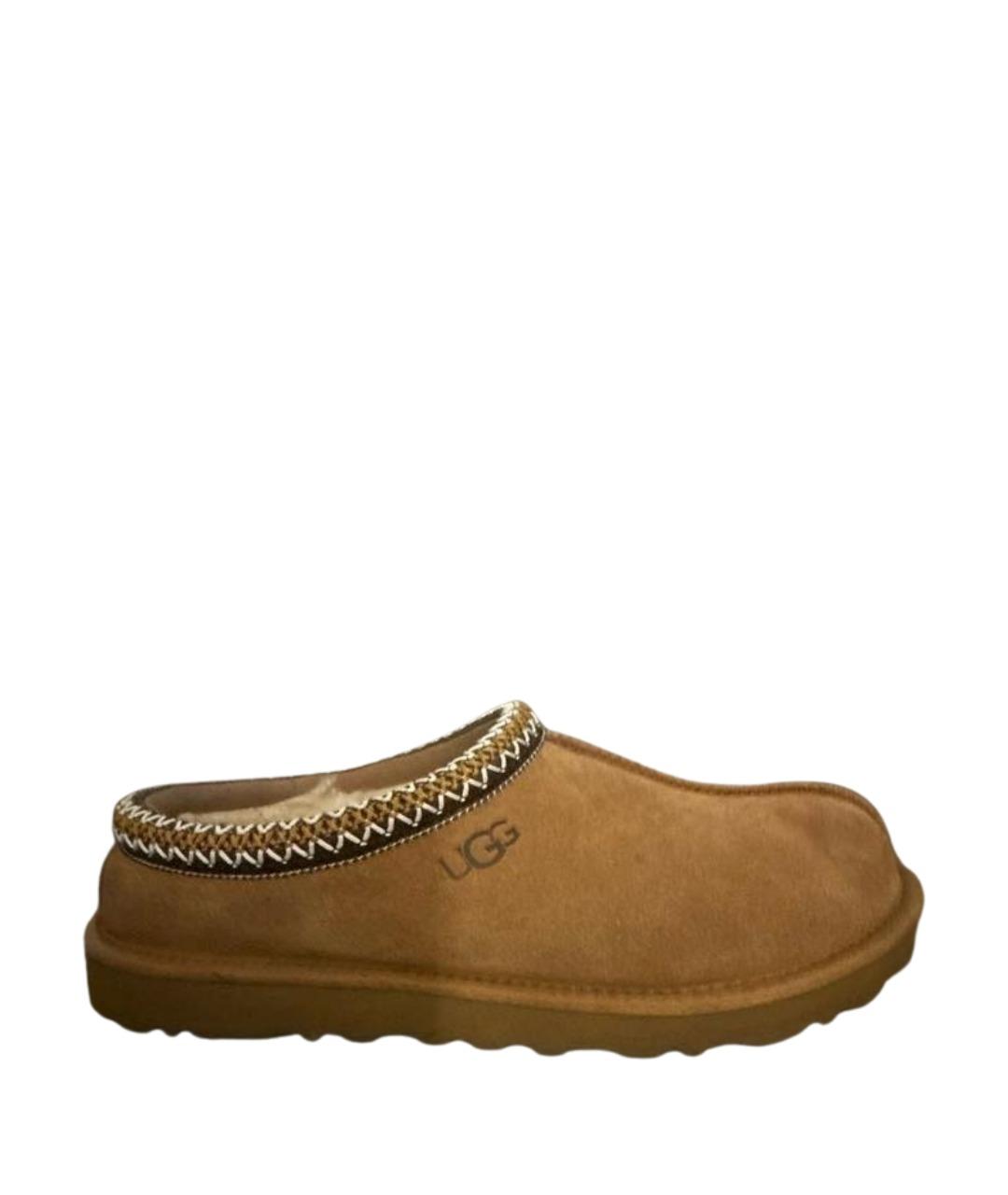 UGG AUSTRALIA Бежевые замшевые низкие ботинки, фото 1