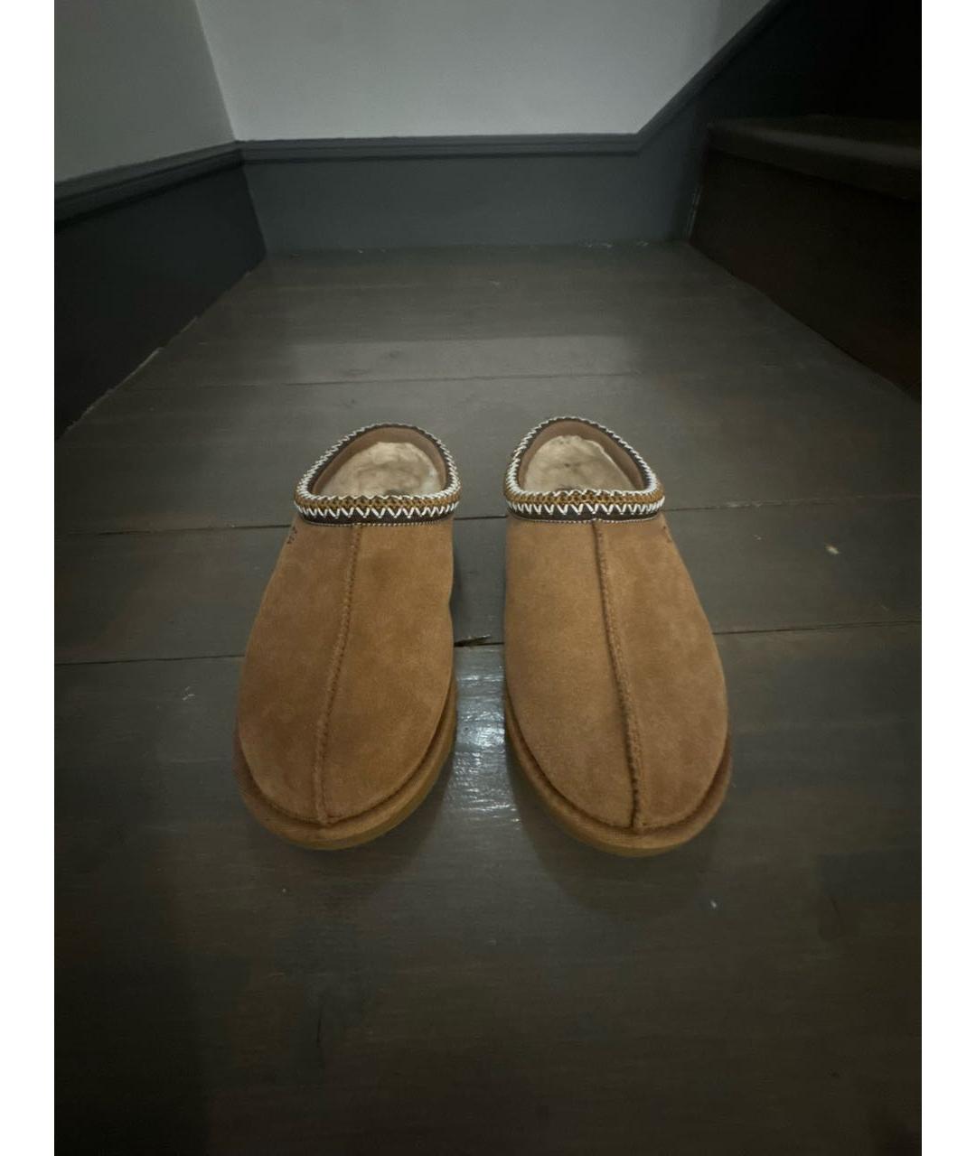 UGG AUSTRALIA Бежевые замшевые низкие ботинки, фото 2