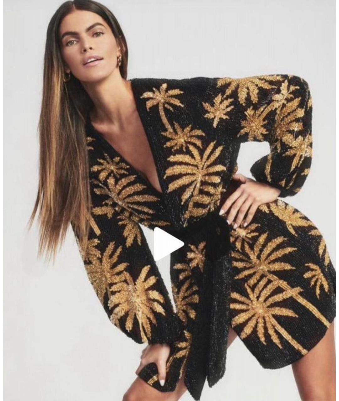 Retrofete Черное вискозное вечернее платье, фото 5