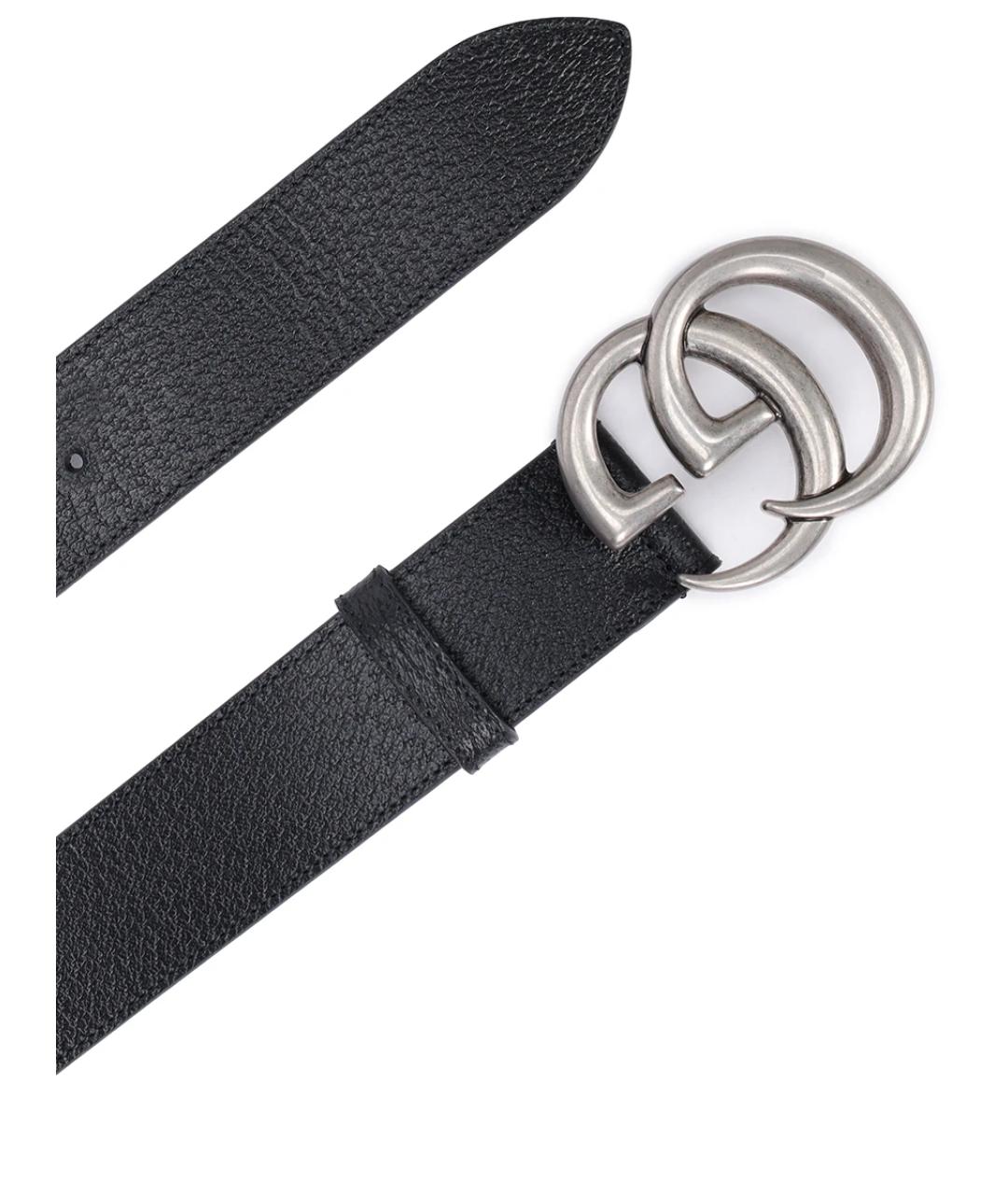 GUCCI Черный кожаный ремень, фото 3