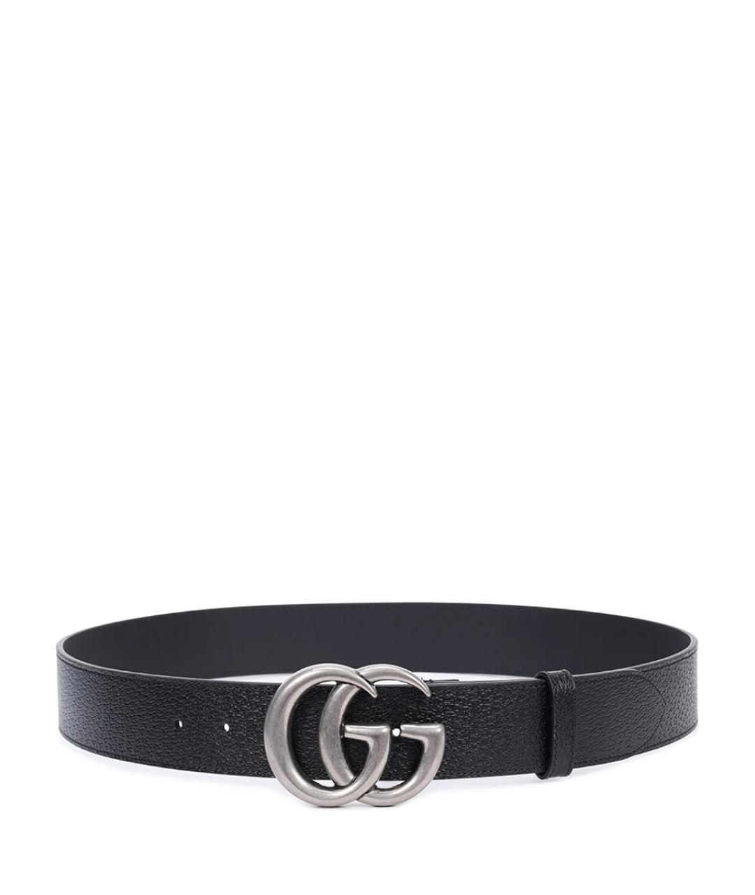 GUCCI Черный кожаный ремень, фото 2