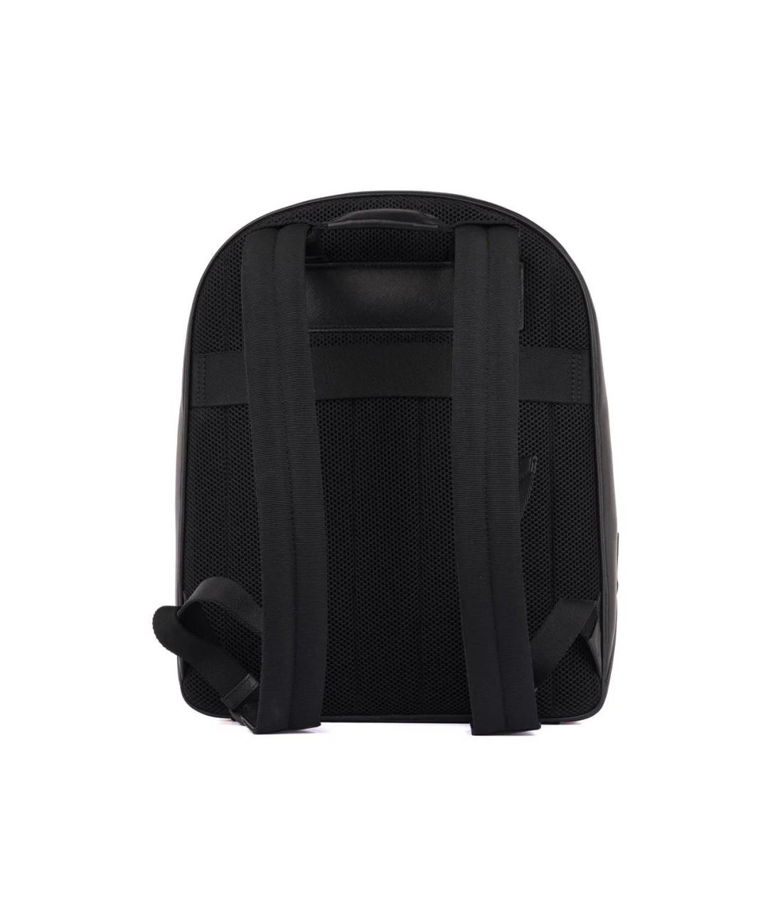 MONTBLANC Черный кожаный рюкзак, фото 2