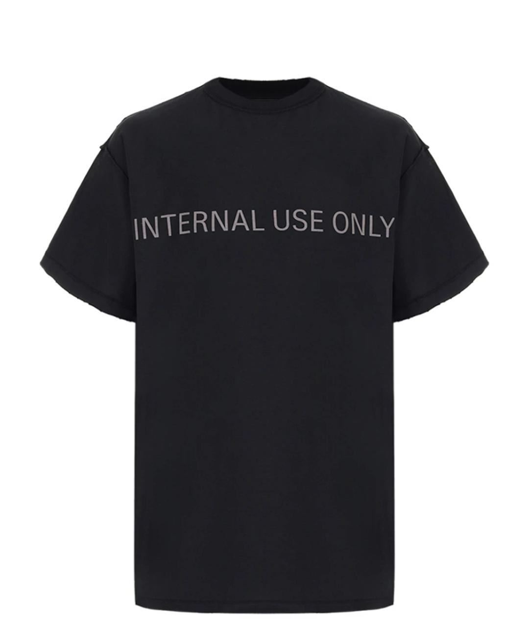 BALENCIAGA Черная хлопковая футболка, фото 1