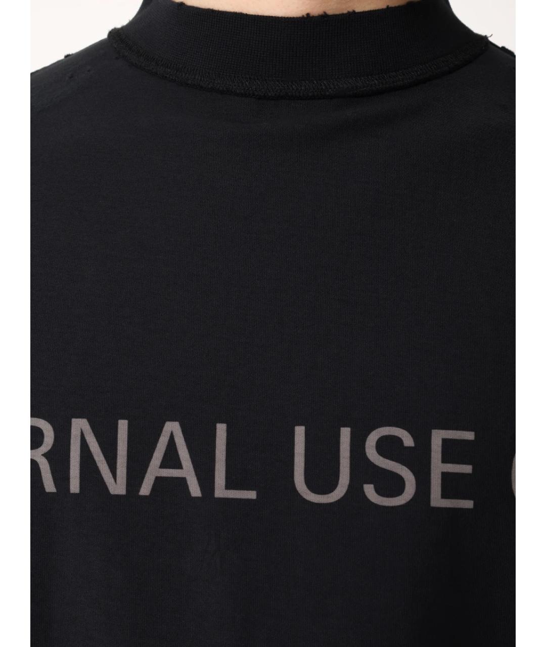 BALENCIAGA Черная хлопковая футболка, фото 5