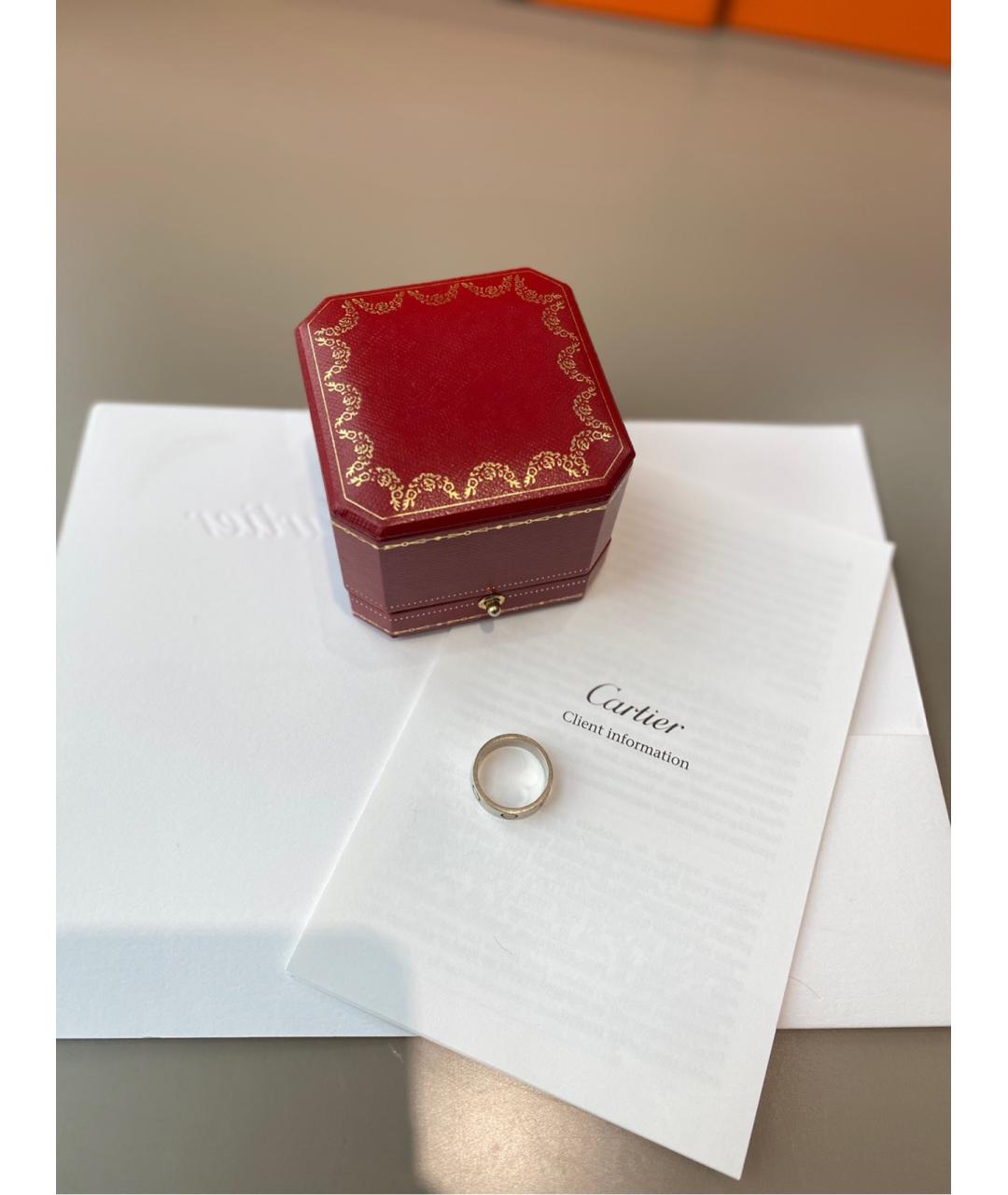 CARTIER Серебряное кольцо из белого золота, фото 3
