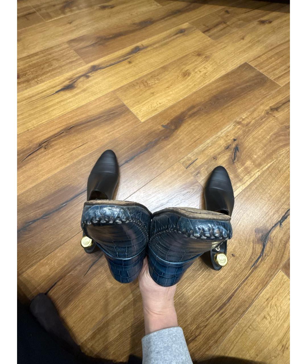 ZILLI Синие кожаные туфли, фото 8