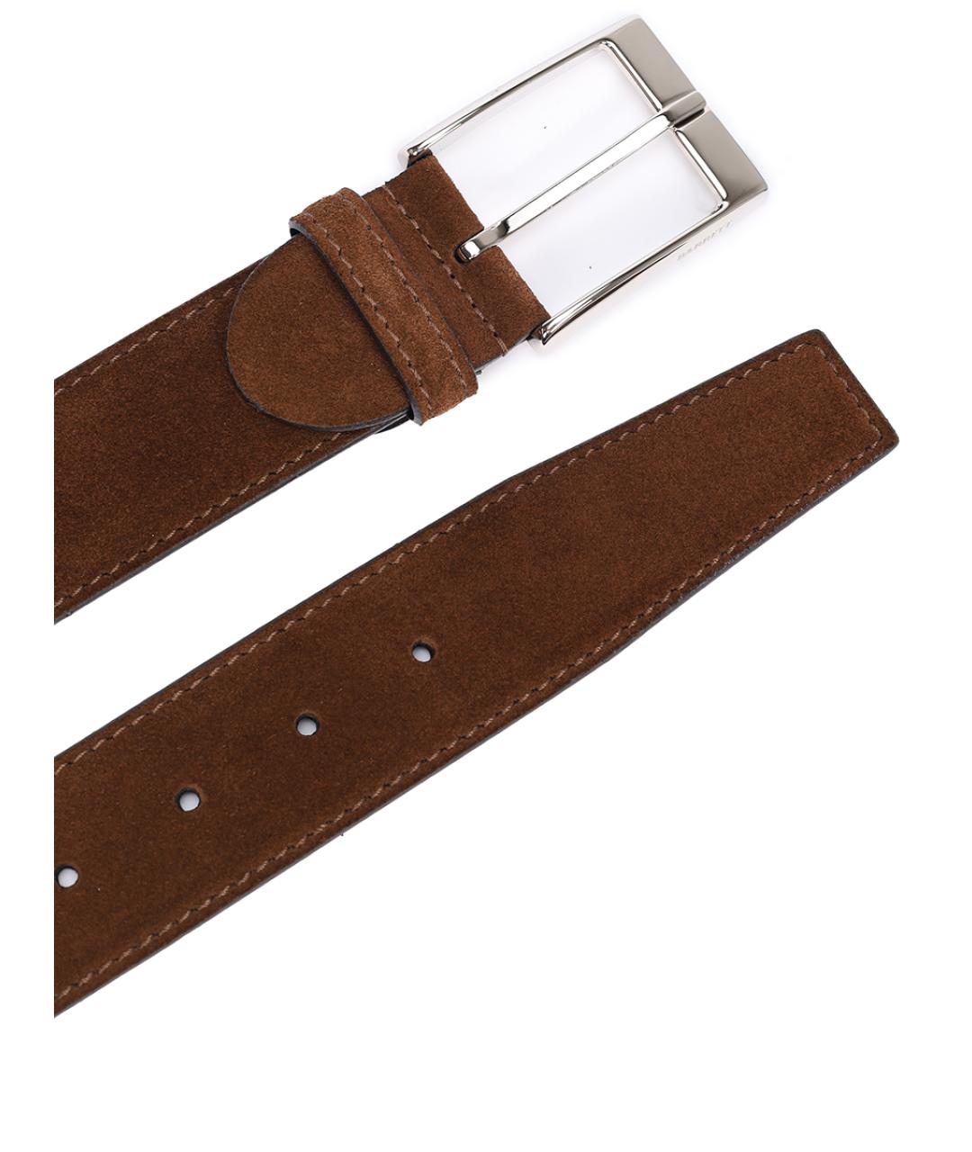 BARRETT Коричневый замшевый ремень, фото 3