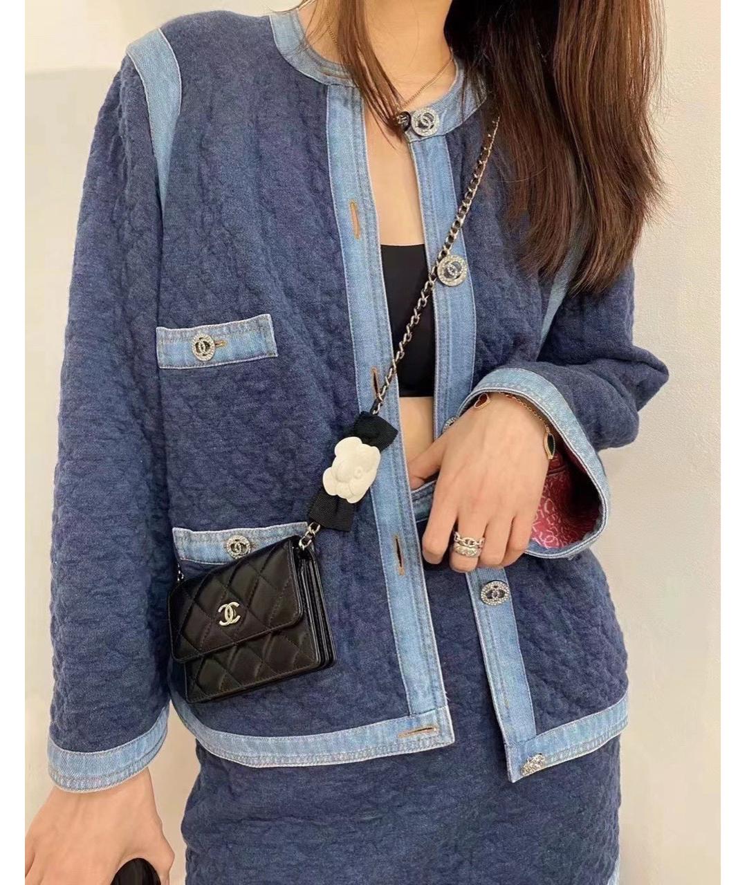 CHANEL Черная кожаная сумка через плечо, фото 6