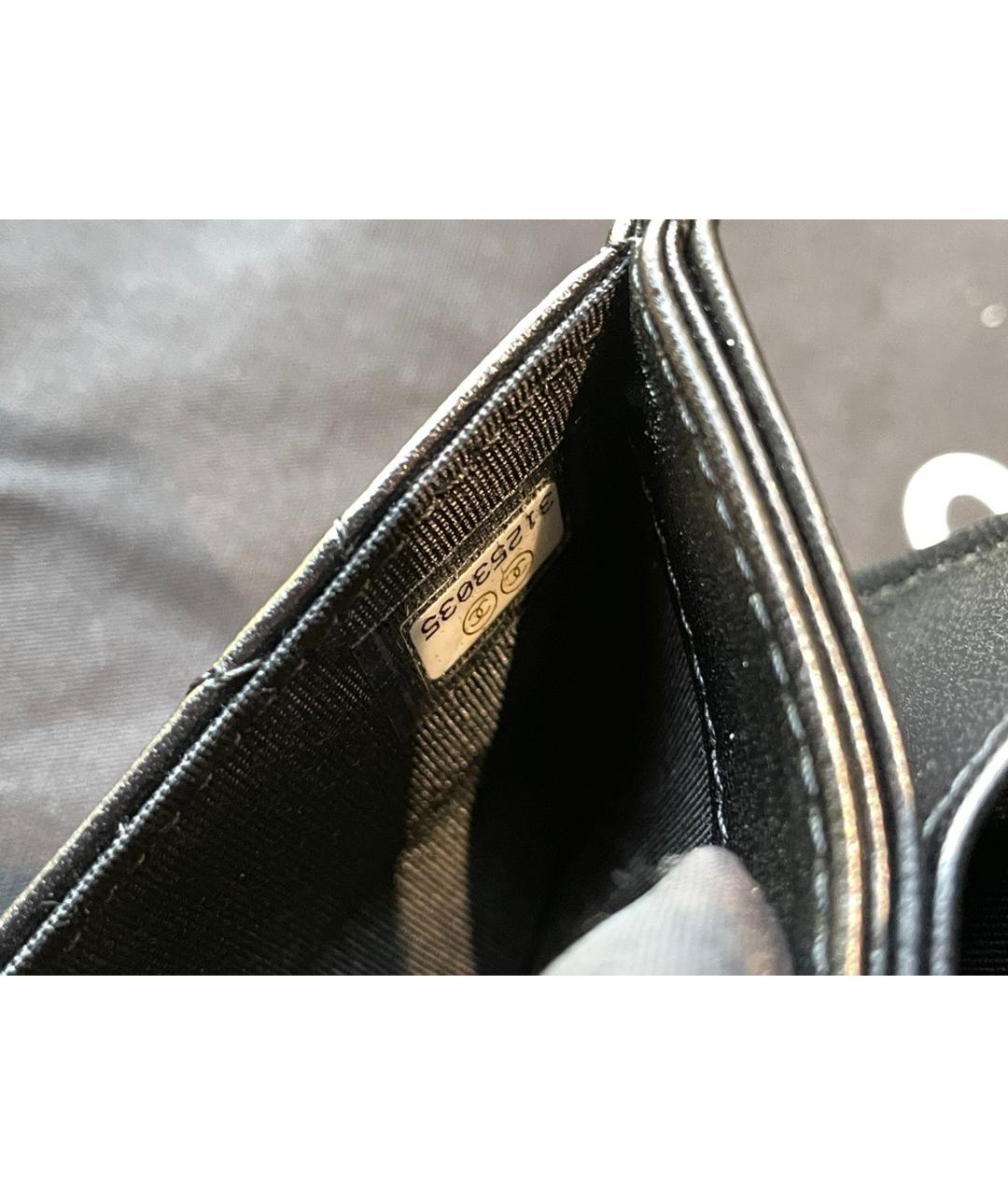 CHANEL Черная кожаная сумка через плечо, фото 3