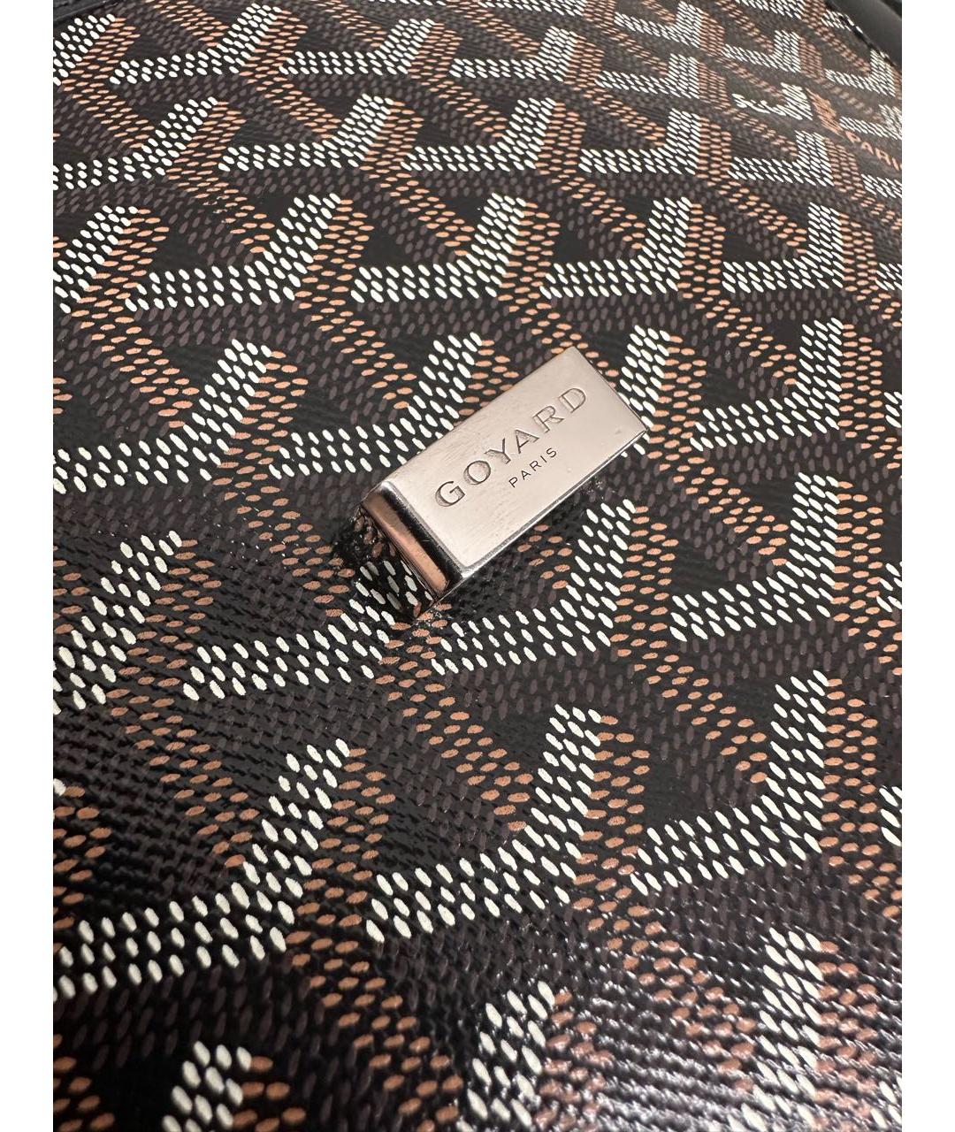 GOYARD Черная кожаная сумка на плечо, фото 4