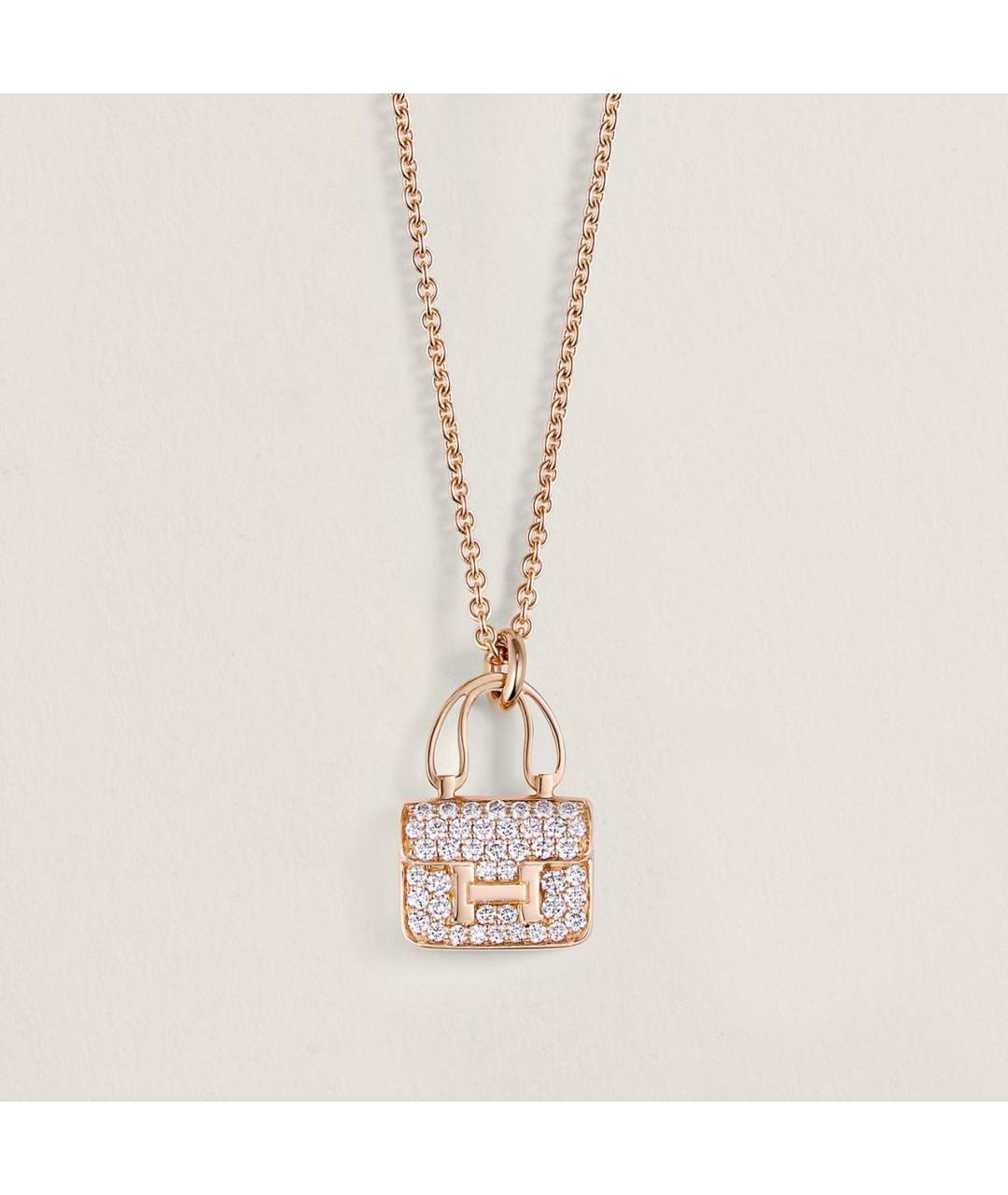 HERMES Золотая подвеска из розового золота, фото 5