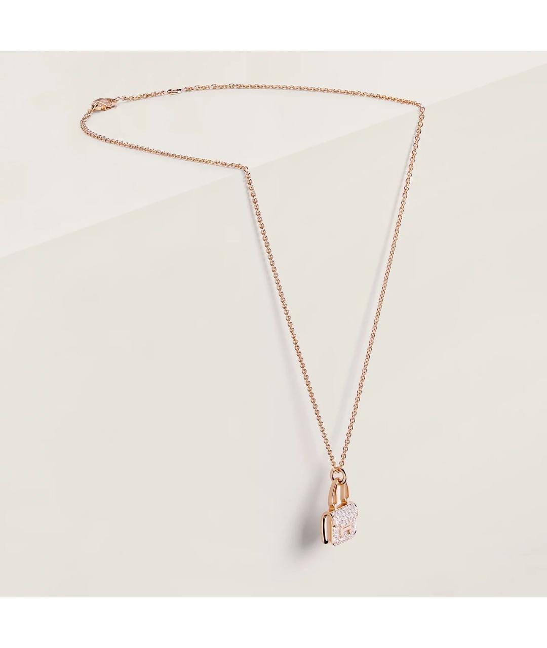 HERMES Золотая подвеска из розового золота, фото 4