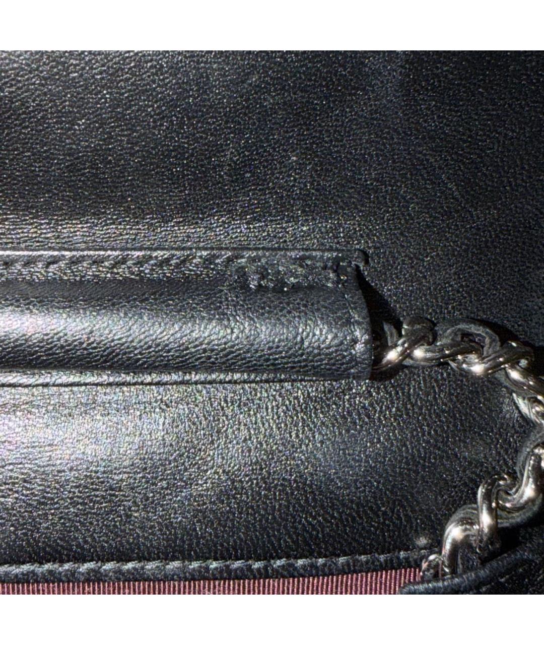 CHANEL Черная кожаная сумка через плечо, фото 8