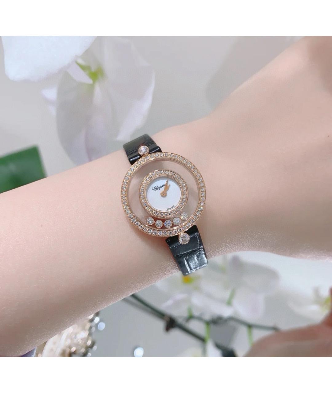 CHOPARD Белые часы из розового золота, фото 4