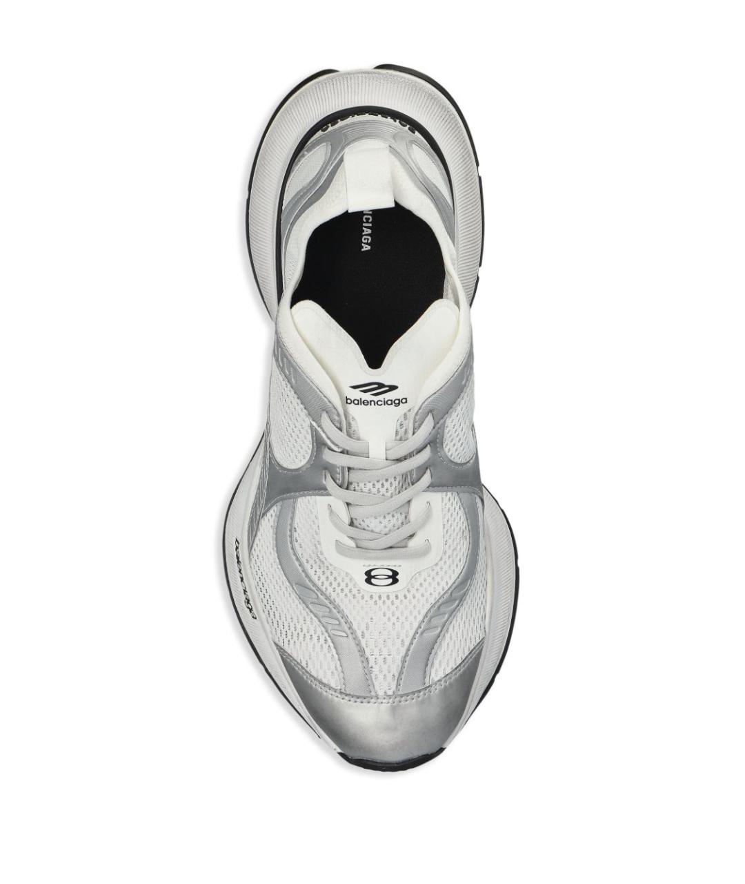 BALENCIAGA Серебряные синтетические низкие кроссовки / кеды, фото 4