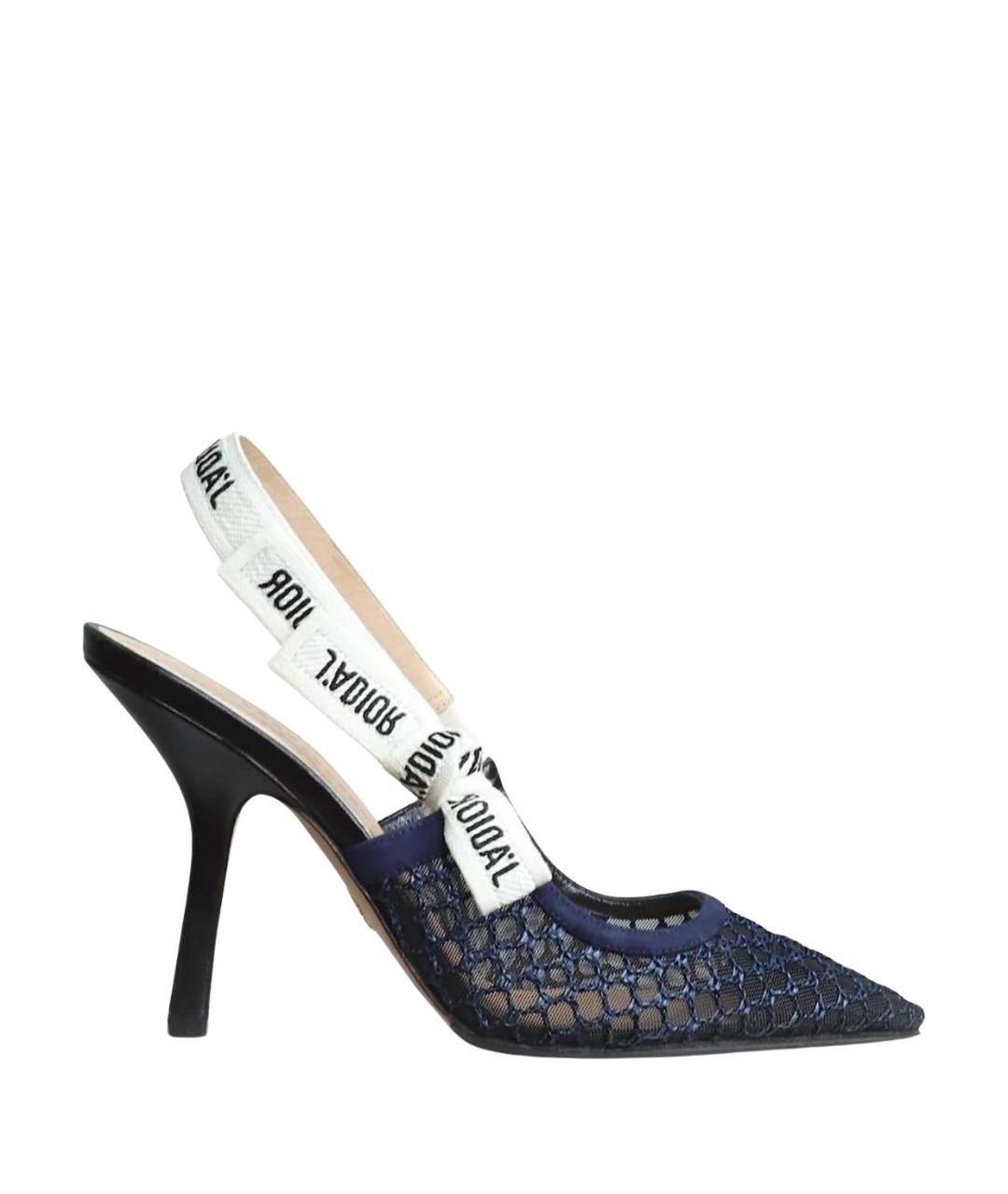 CHRISTIAN DIOR Темно-синие кожаные туфли, фото 1