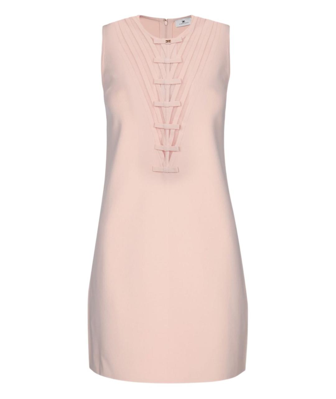 ELISABETTA FRANCHI Розовое вискозное повседневное платье, фото 1