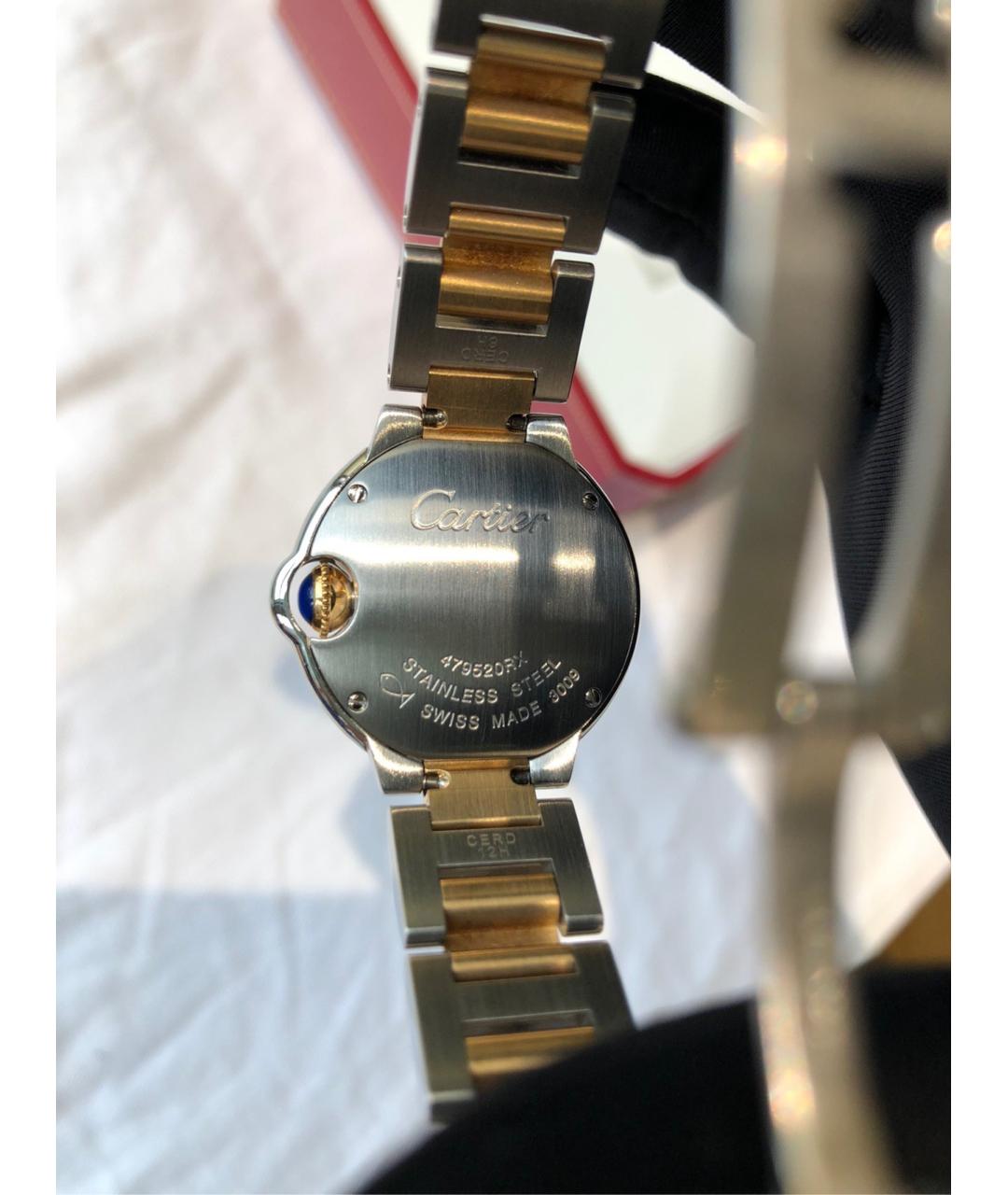 CARTIER Белые часы из желтого золота, фото 6