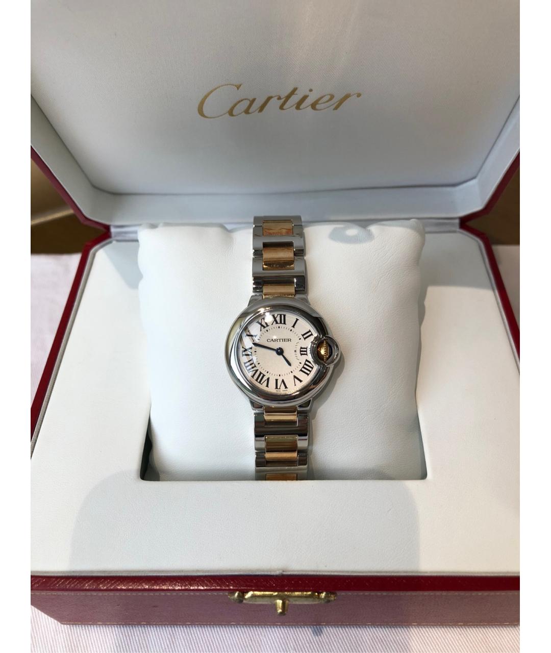 CARTIER Белые часы из желтого золота, фото 2