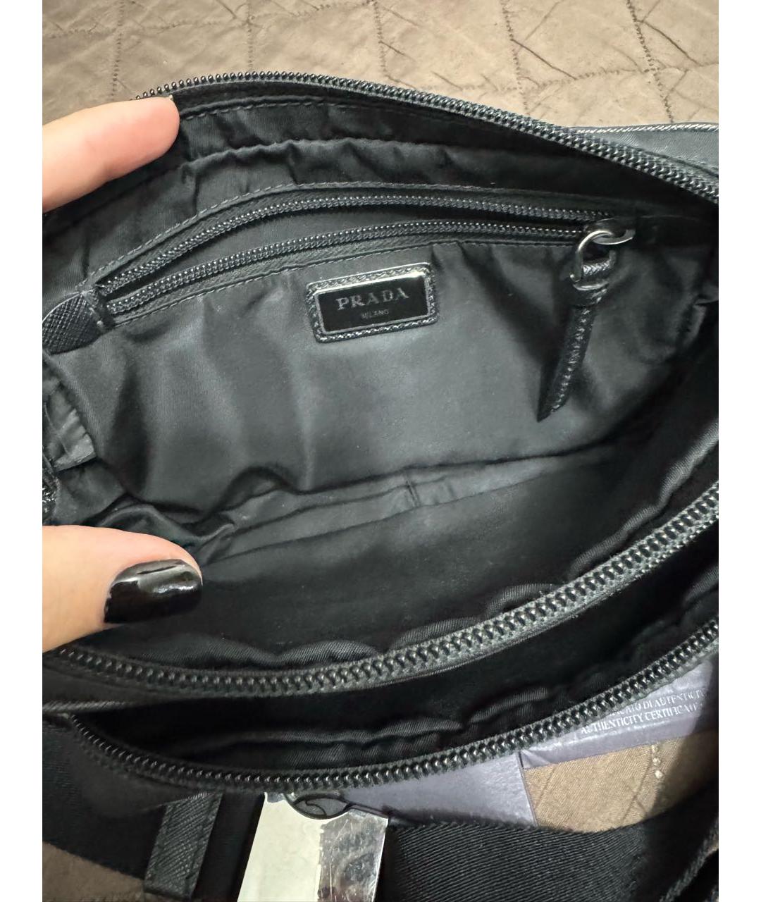 PRADA Черная поясная сумка, фото 3
