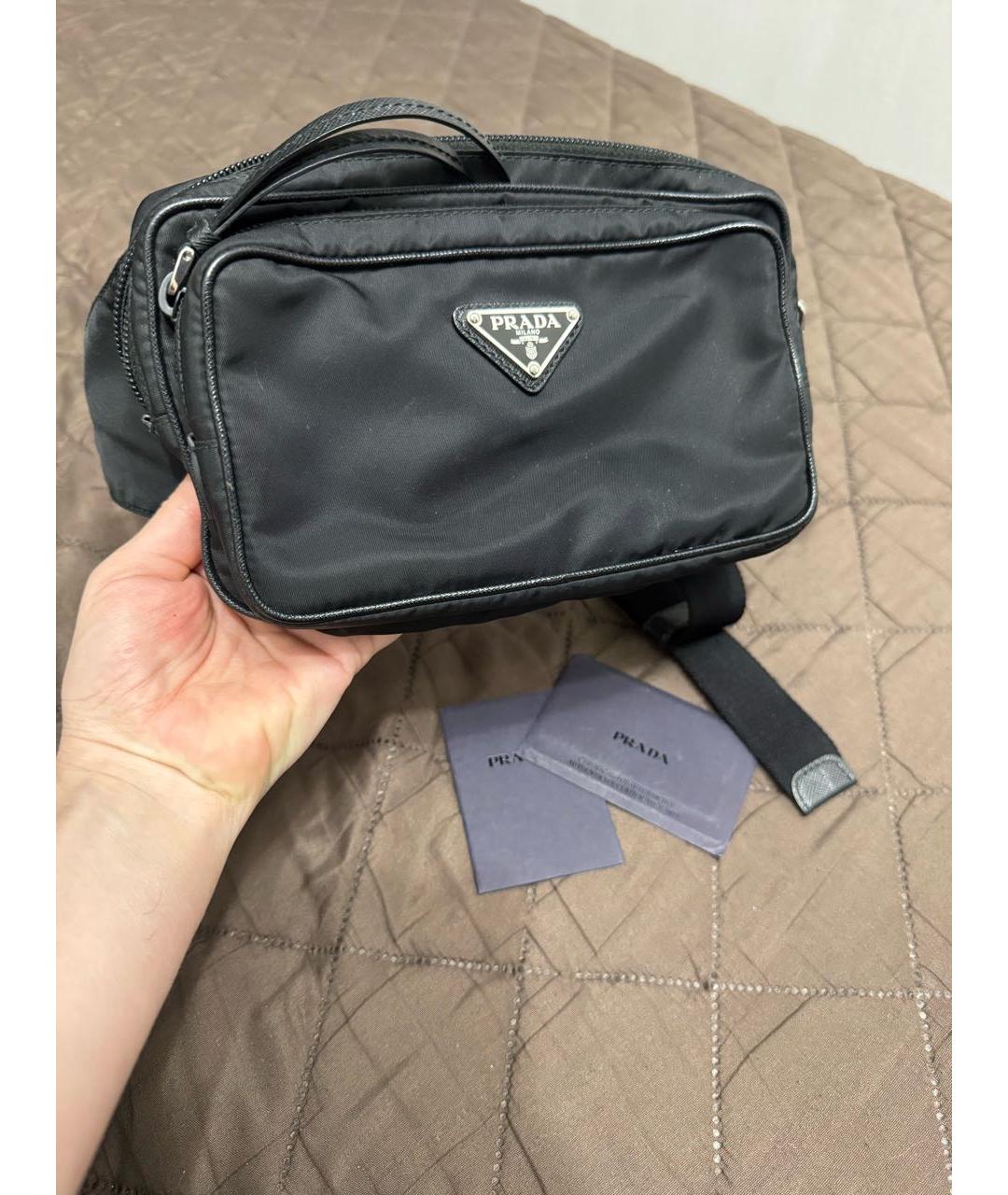 PRADA Черная поясная сумка, фото 9