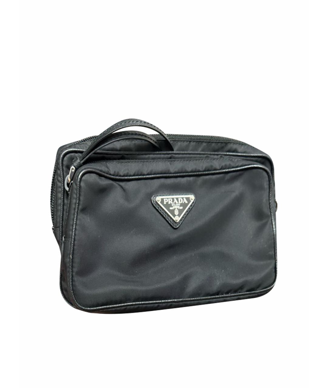 PRADA Черная поясная сумка, фото 1