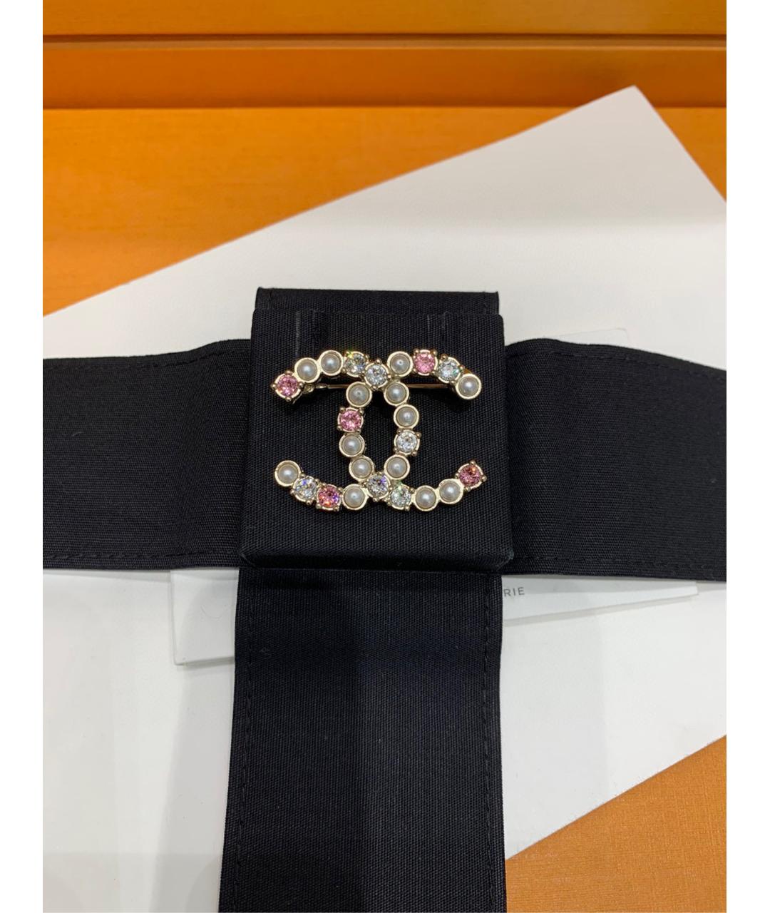 CHANEL Золотая металлическая булавка / брошь, фото 2