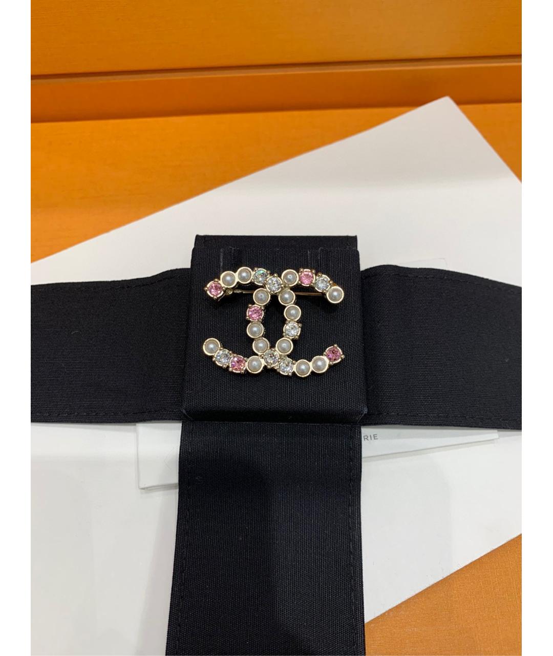 CHANEL Золотая металлическая булавка / брошь, фото 5