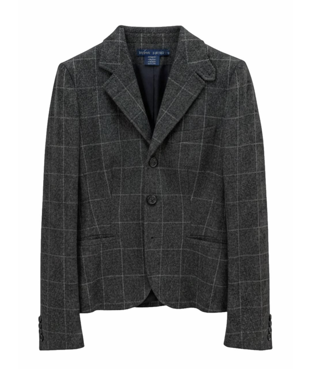 RALPH LAUREN Антрацитовый шерстяной жакет/пиджак, фото 1