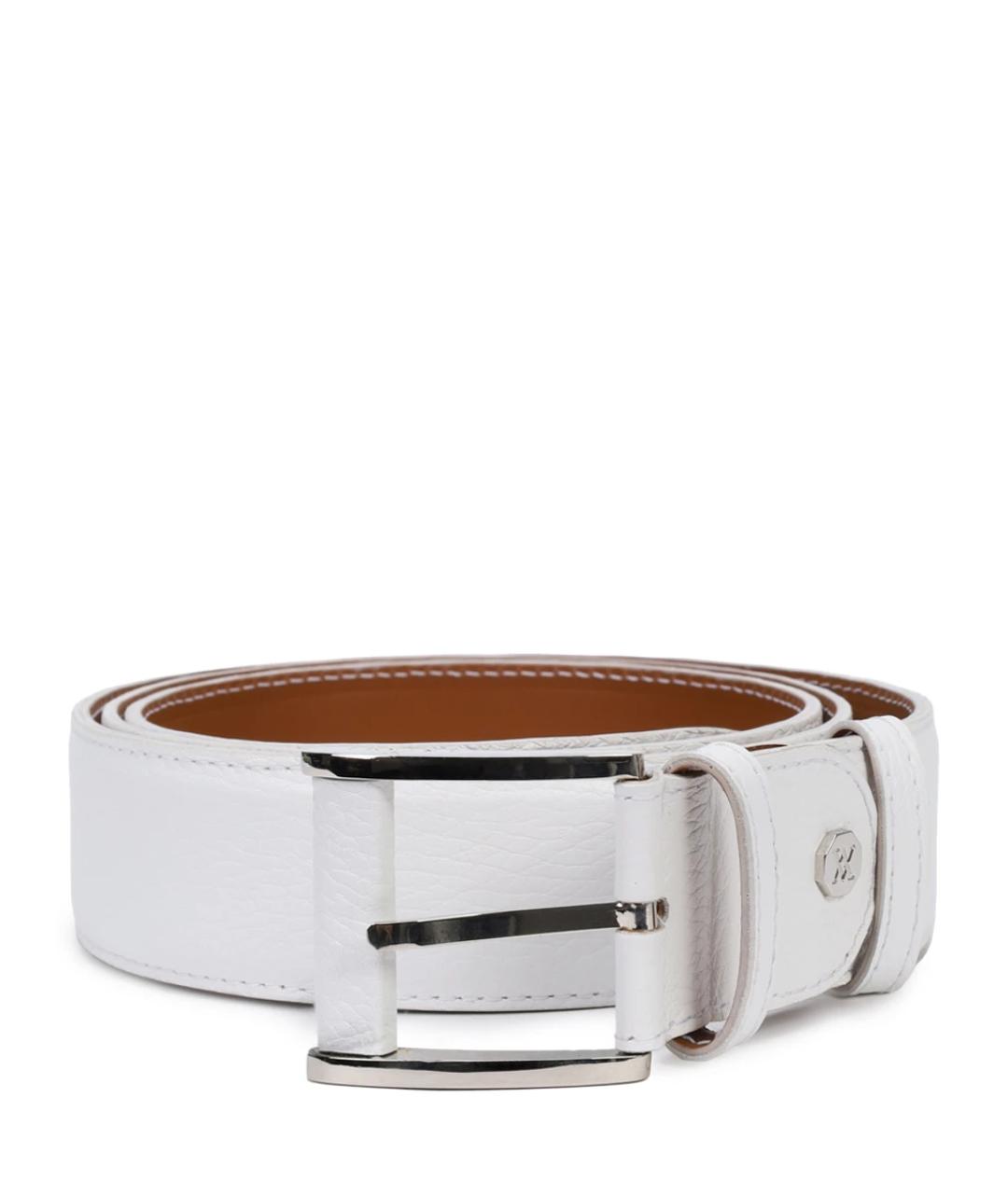 ARTIOLI Белый кожаный ремень, фото 1