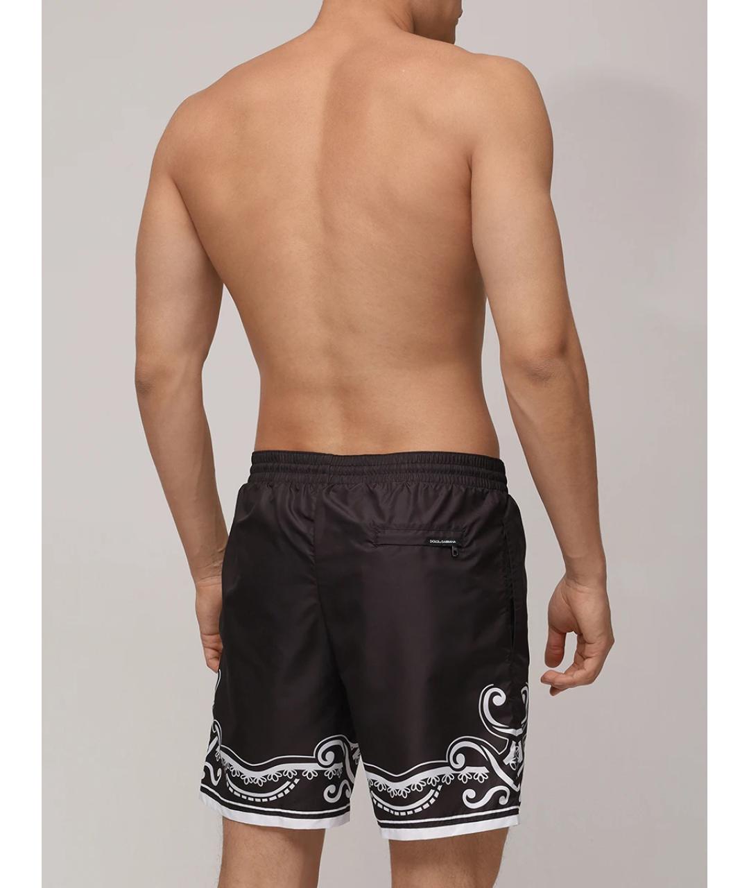 DOLCE&GABBANA Черные полиамидовые шорты, фото 3
